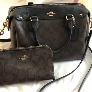 Coach bag and wallet